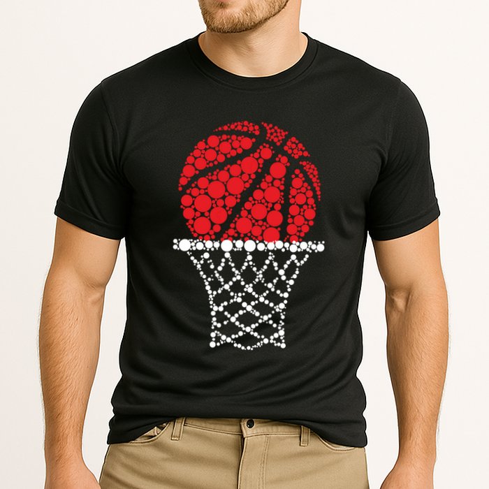 Basketball Dots Happy Dot Day Cooling Performance Crew T-Shirt