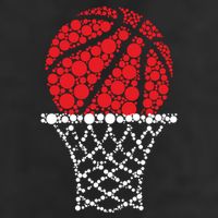 Basketball Dots Happy Dot Day Adult Drive Performance Visor