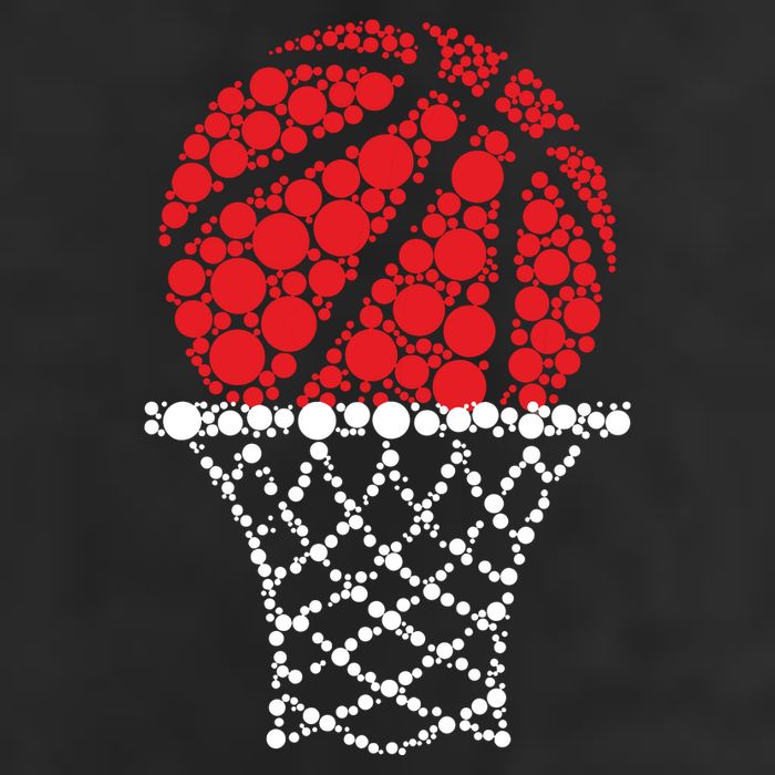 Basketball Dots Happy Dot Day Adult Drive Performance Visor