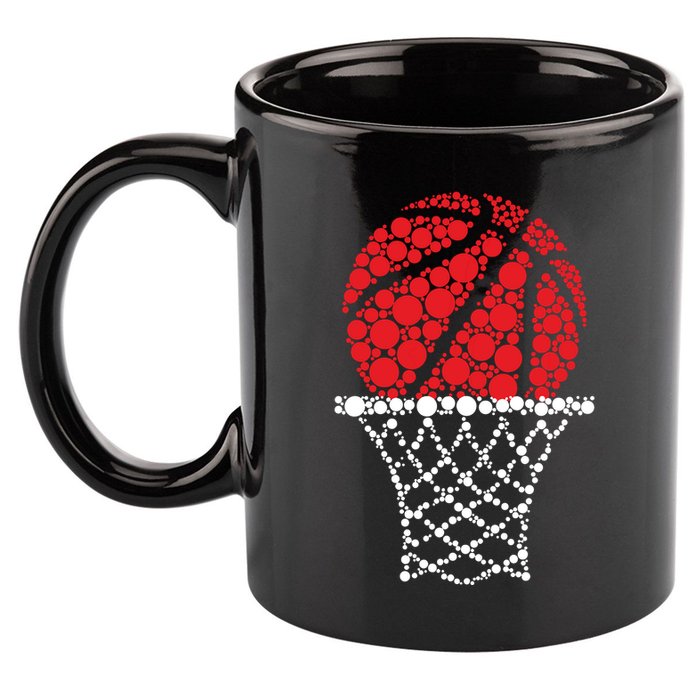 Basketball Dots Happy Dot Day 11oz C Handle Ceramic Mug