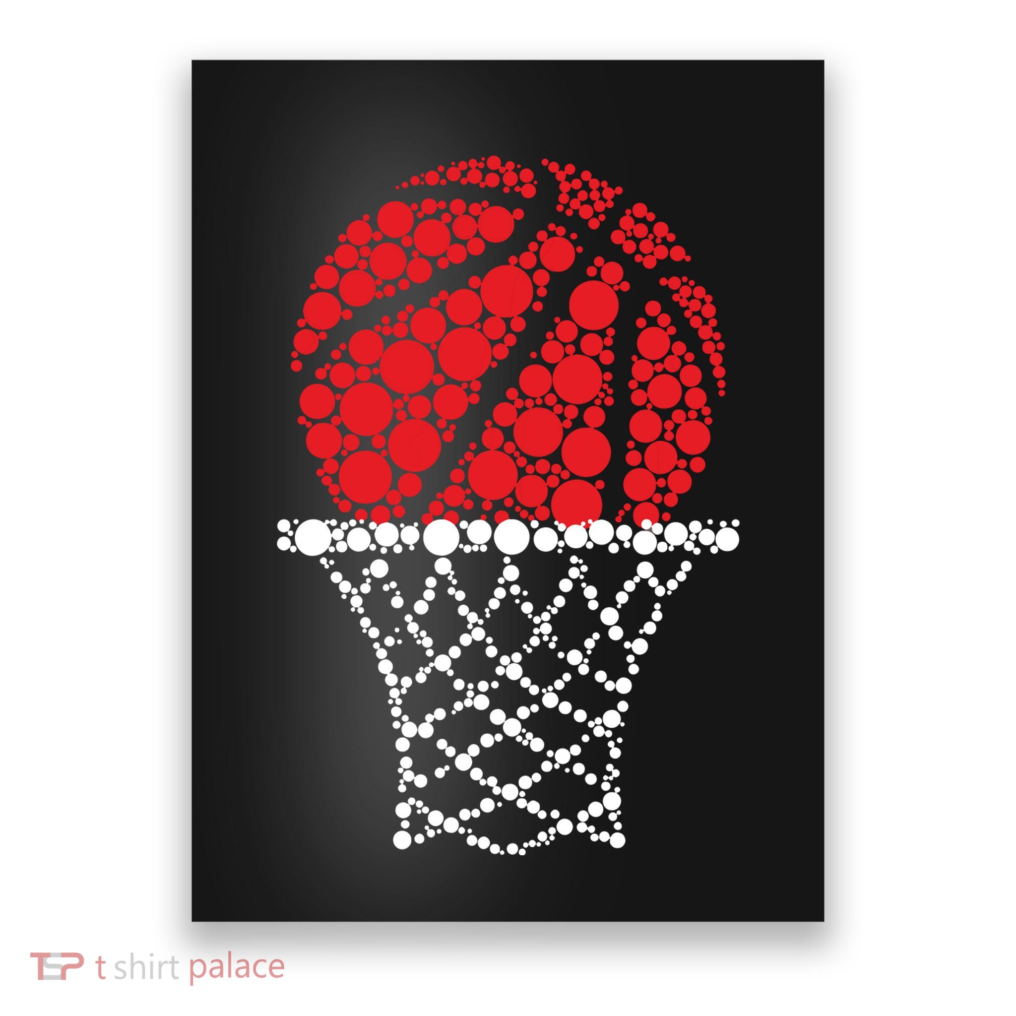 Basketball Dots Happy Dot Day Poster