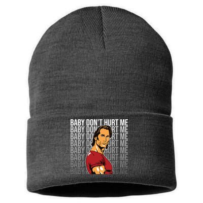 Baby Dont Hurt Me Funny Meme Sustainable Knit Beanie