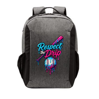 Baseball Drip Home Plate Sports Respect The Drip Vector Backpack