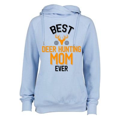 Best Deer Hunting Mom Ever Cute Deer Hunting Great Gift Womens Funnel Neck Pullover Hood