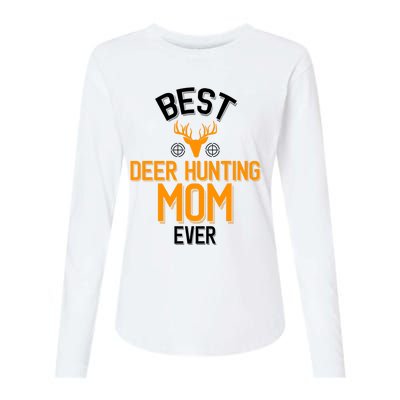 Best Deer Hunting Mom Ever Cute Deer Hunting Great Gift Womens Cotton Relaxed Long Sleeve T-Shirt