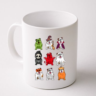 Bulldogs Dog Halloween Funny Bulldogs Costume Ghost Monster Coffee Mug