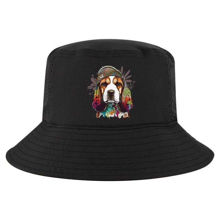 Beagle Dog Hippie Funny dog lovers Cool Comfort Performance Bucket Hat