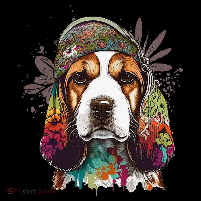 Beagle Dog Hippie Funny dog lovers Impact Tech Backpack