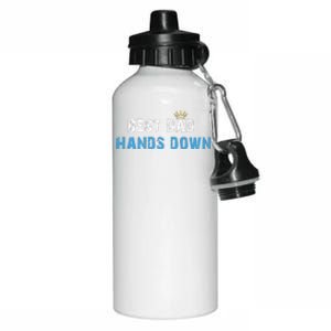 Best Dad Hands Down Aluminum Water Bottle