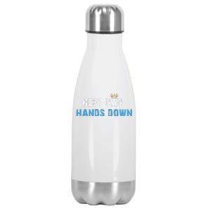 Best Dad Hands Down Stainless Steel Insulated Water Bottle