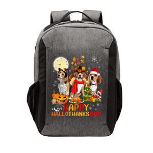 Beagle Dog Halloween Merry Christmas Happy Hallothanksmas Gift Vector Backpack