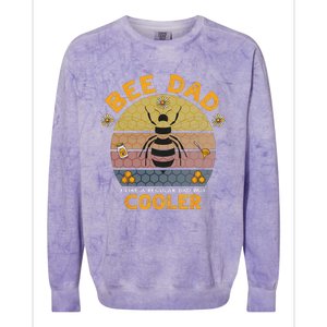 Bee Dad Honey I like A Regular Dad but Cooler Humor Colorblast Crewneck Sweatshirt