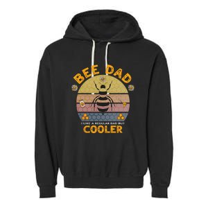 Bee Dad Honey I like A Regular Dad but Cooler Humor Garment-Dyed Fleece Hoodie