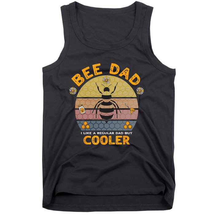 Bee Dad Honey I like A Regular Dad but Cooler Humor Tank Top