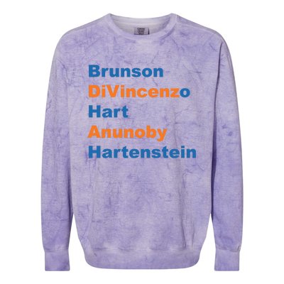 Brunson Divincenzo Hart Anunoby Hartenstein Colorblast Crewneck Sweatshirt