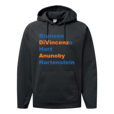 Brunson Divincenzo Hart Anunoby Hartenstein Performance Fleece Hoodie