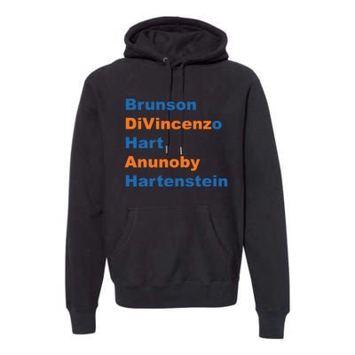 Brunson Divincenzo Hart Anunoby Hartenstein Premium Hoodie