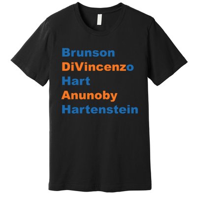 Brunson Divincenzo Hart Anunoby Hartenstein Premium T-Shirt