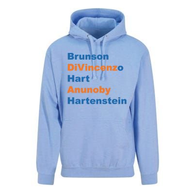 Brunson Divincenzo Hart Anunoby Hartenstein Unisex Surf Hoodie