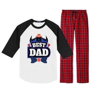 Best Dad Happy Fathers Day Raglan Sleeve Pajama Set