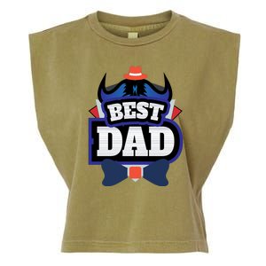 Best Dad Happy Fathers Day Garment-Dyed Women's Muscle Tee