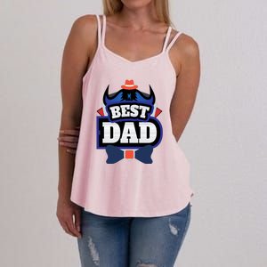 Best Dad Happy Fathers Day Women's Strappy Tank