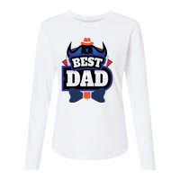 Best Dad Happy Fathers Day Womens Cotton Relaxed Long Sleeve T-Shirt