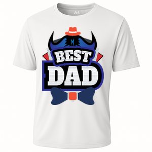 Best Dad Happy Fathers Day Cooling Performance Crew T-Shirt