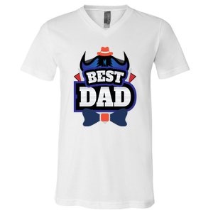 Best Dad Happy Fathers Day V-Neck T-Shirt