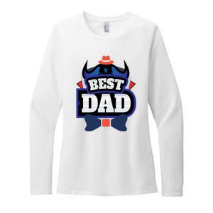 Best Dad Happy Fathers Day Womens CVC Long Sleeve Shirt