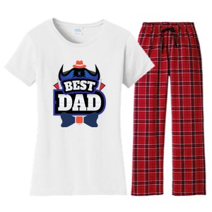 Best Dad Happy Fathers Day Women's Flannel Pajama Set