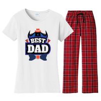 Best Dad Happy Fathers Day Women's Flannel Pajama Set