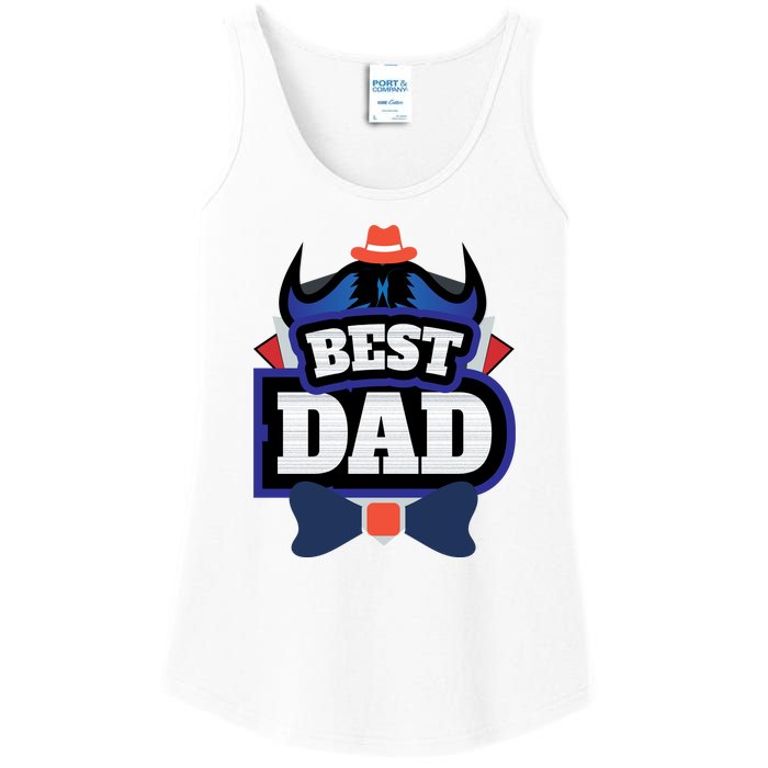 Best Dad Happy Fathers Day Ladies Essential Tank