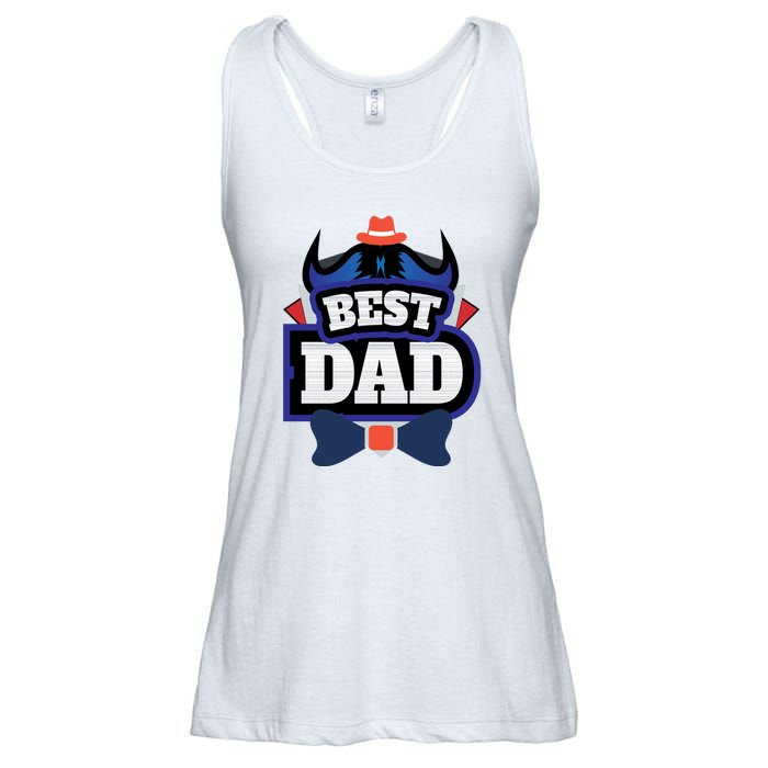 Best Dad Happy Fathers Day Ladies Essential Flowy Tank