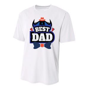 Best Dad Happy Fathers Day Performance Sprint T-Shirt