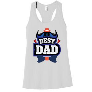 Best Dad Happy Fathers Day Women's Racerback Tank