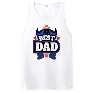 Best Dad Happy Fathers Day PosiCharge Competitor Tank