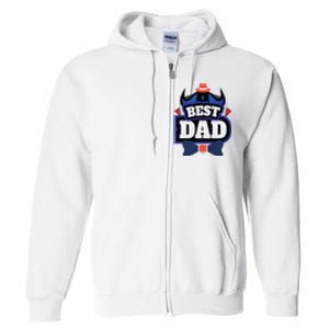 Best Dad Happy Fathers Day Full Zip Hoodie