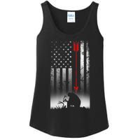 Bow Deer Hunting American Flag For Bow Hunting Ladies Essential Tank