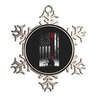 Bow Deer Hunting American Flag For Bow Hunting Metallic Star Ornament