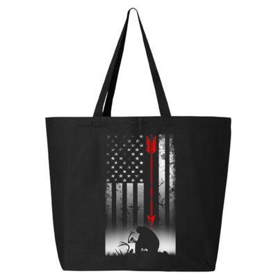 Bow Deer Hunting American Flag For Bow Hunting 25L Jumbo Tote