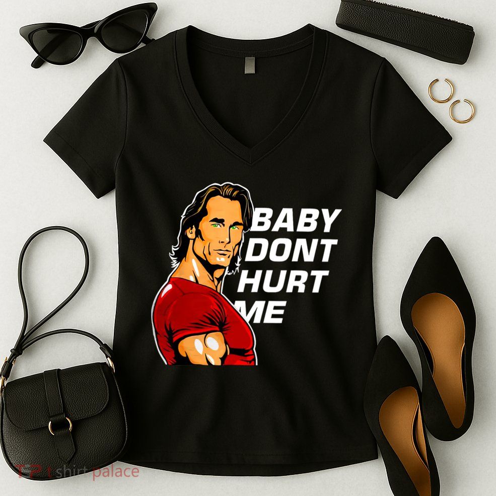 Baby Dont Hurt Me Funny Meme Women's V-Neck T-Shirt