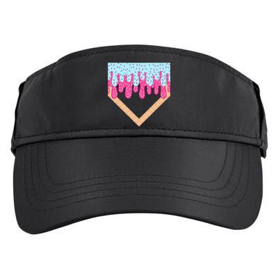 Baseball Drip Home Plate Ice Cream Sport Players & Fans Adult Drive Performance Visor