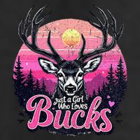 Buck Deer Hunting Hunter Girl Hunt 7 Panel Mesh Trucker Snapback Hat