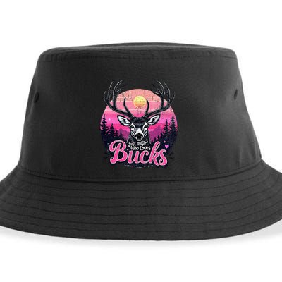 Buck Deer Hunting Hunter Girl Hunt Sustainable Bucket Hat