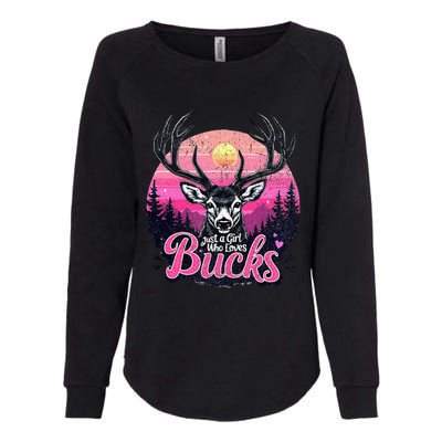 Buck Deer Hunting Hunter Girl Hunt Womens California Wash Sweatshirt