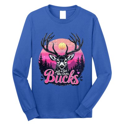 Buck Deer Hunting Hunter Girl Hunt Long Sleeve Shirt