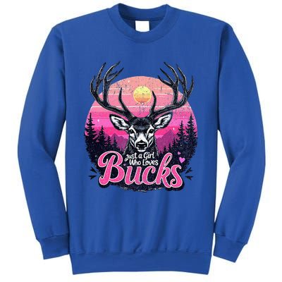 Buck Deer Hunting Hunter Girl Hunt Sweatshirt