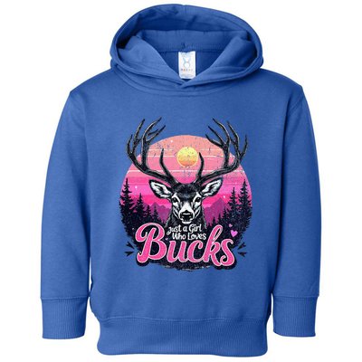 Buck Deer Hunting Hunter Girl Hunt Toddler Hoodie