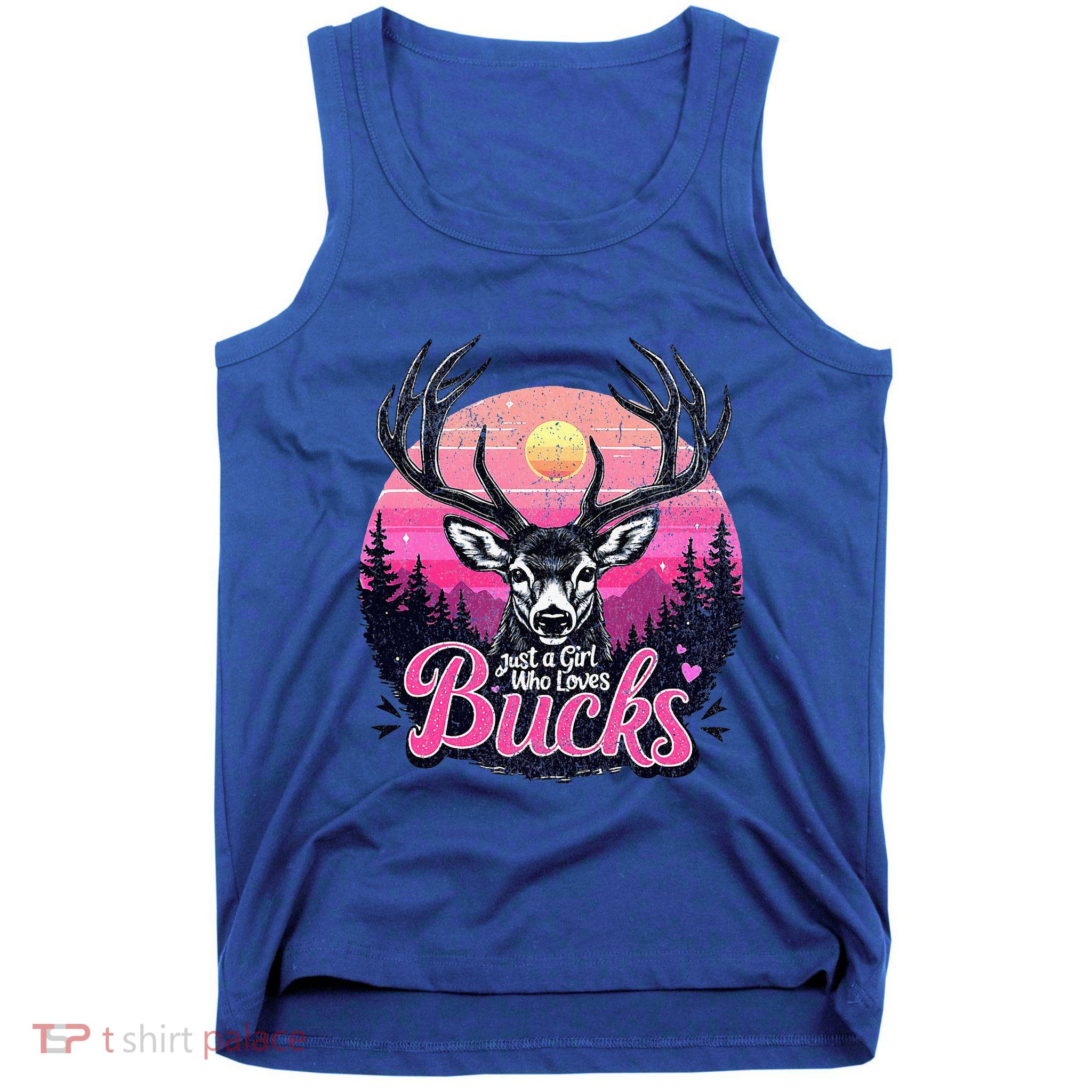 Buck Deer Hunting Hunter Girl Hunt Tank Top